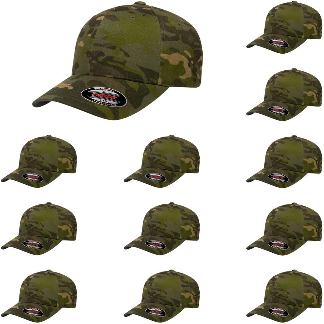 Flexfit Wooly Combed Premium 6-Panel Baseball Cap for Comfort