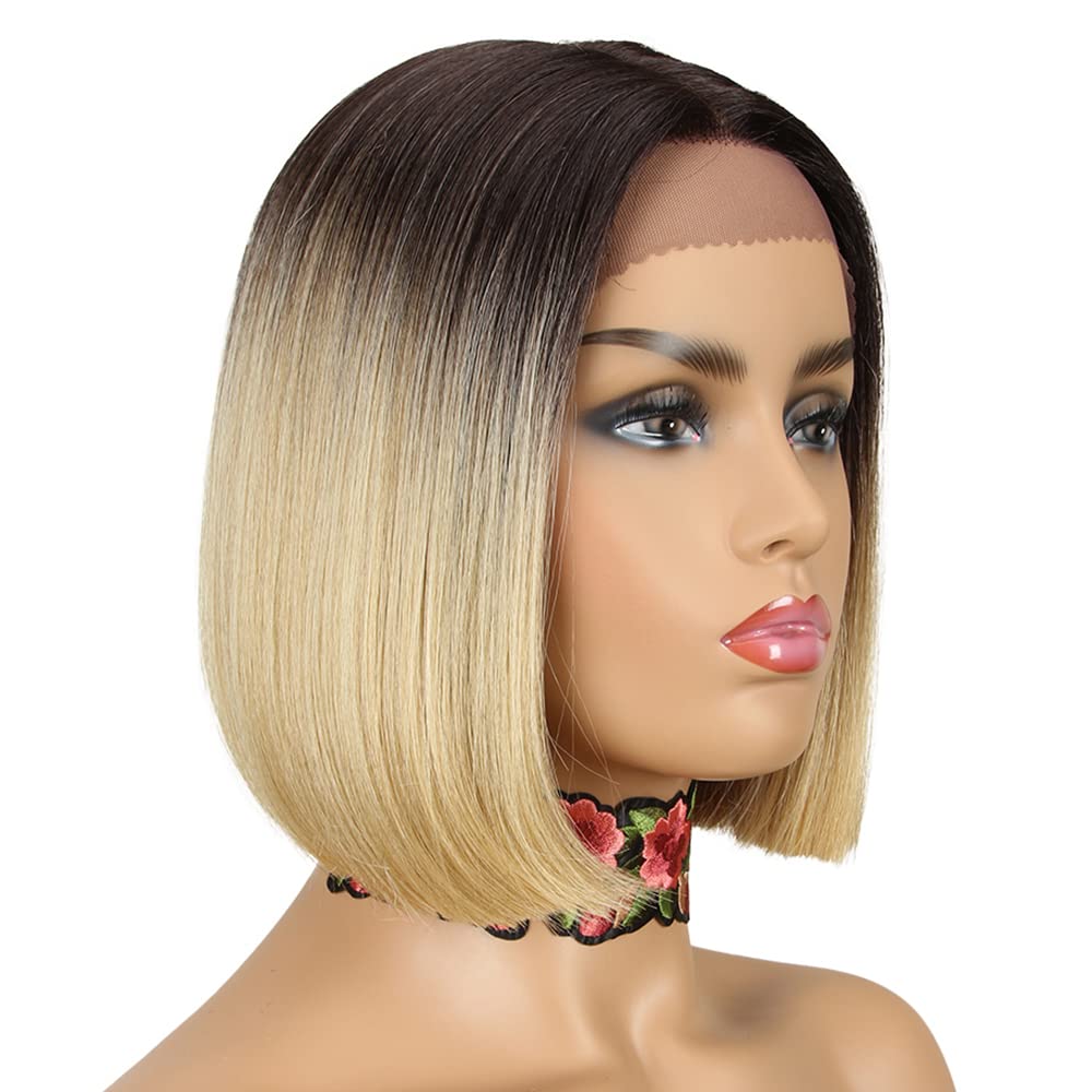NOBLE Blonde Ombre Bob Wigs for Women - Stylish 10in Hair