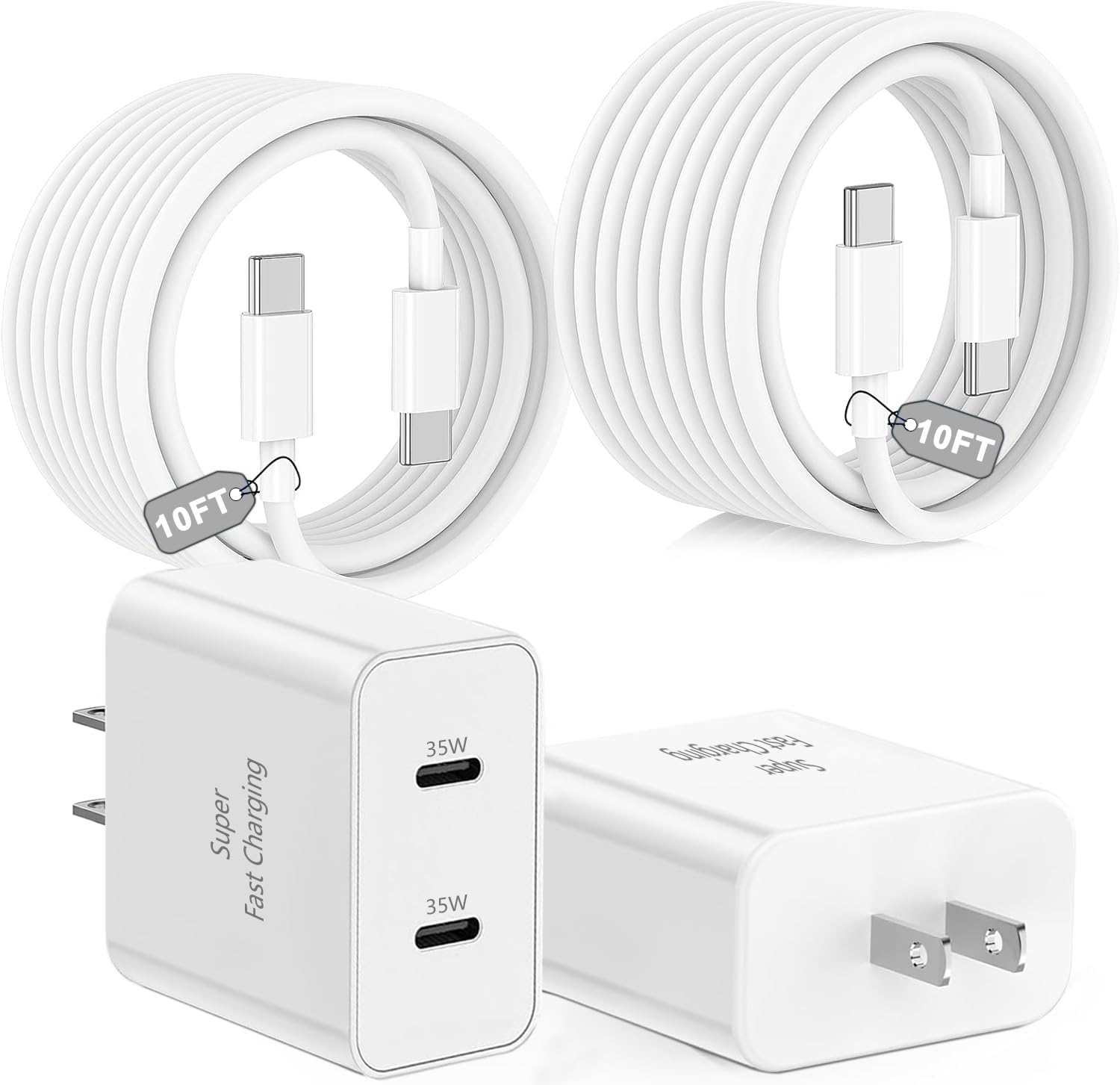 iPhone 17 Pro Max Charger Fast Charging with Dual Port Design
