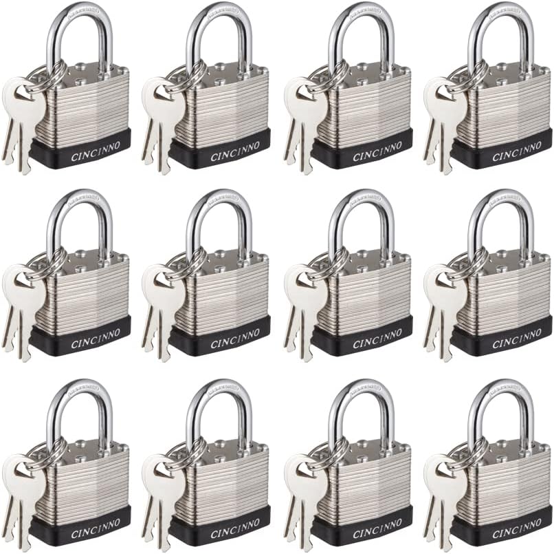 40mm Keyed Alike Nickel Plated Laminated Steel Padlocks Pack