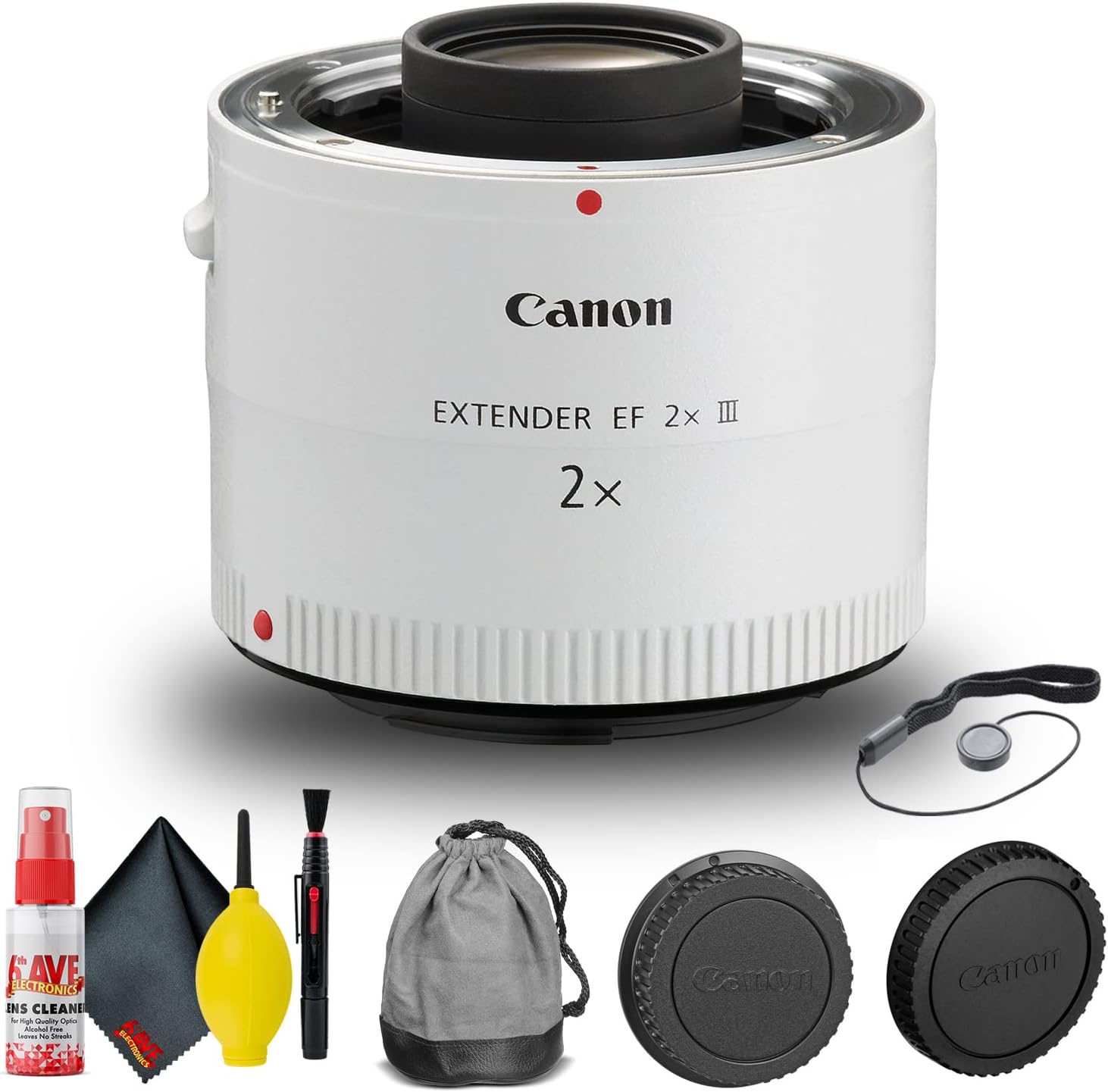 Canon Extender EF 2X III Teleconverter Bundle with Cleaning Kit