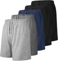 Men's Athletic Shorts 7 in Cotton Knit Multipack - Comfortable Summer