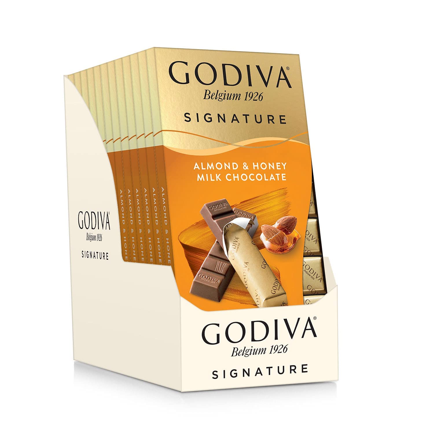 Godiva Chocolatier Signature Almond & Honey Milk Chocolate Bars
