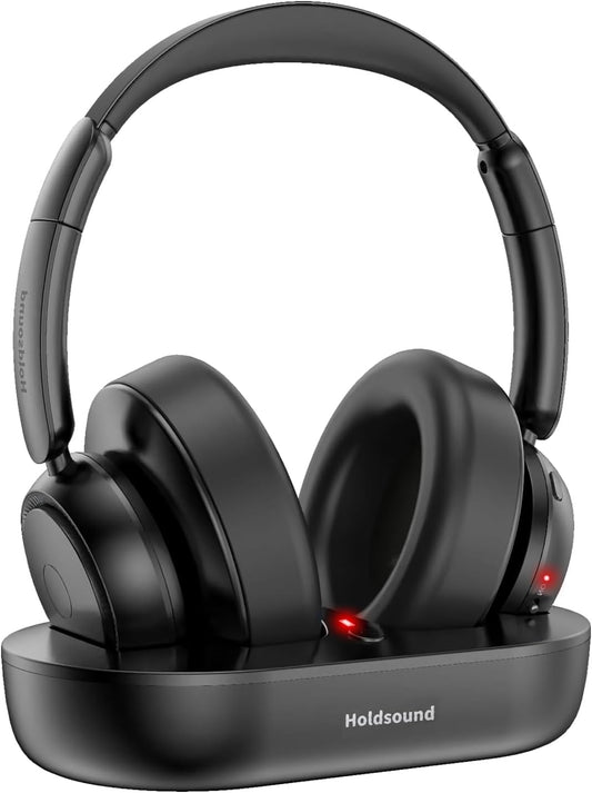 Holdsound Wireless TV Headphones - 45-Hour Longevity