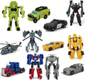 6 PCS Car Robot Toys Mini Action Figure Set - Transforming Cars