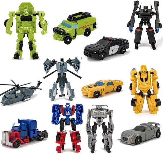Transform Your Child's Playtime with 6 PCS Mini Deformation Car Robot Toys by HAYUL