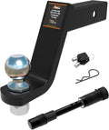 2 in Ball Hitch with Pin 6 in Drop Receiver Hitch - 7,500 lb Capacity