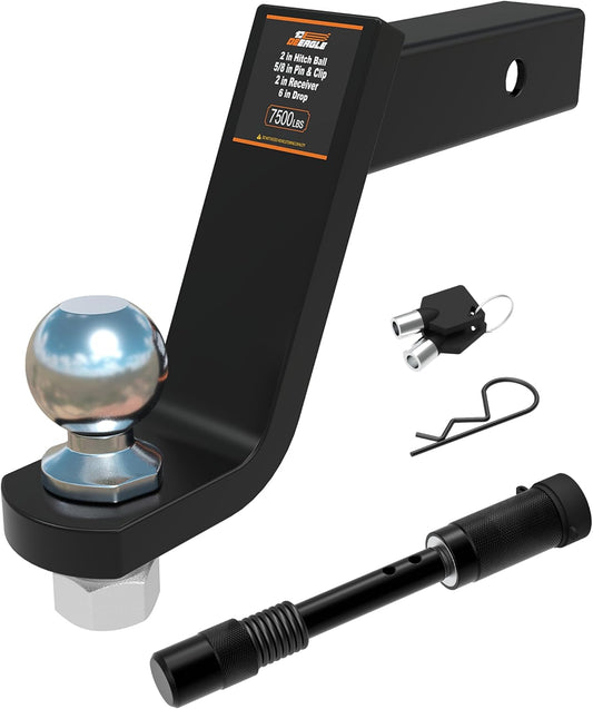 DEEAGLE 2 in Ball Hitch with Pin for Reliable Towing Strength