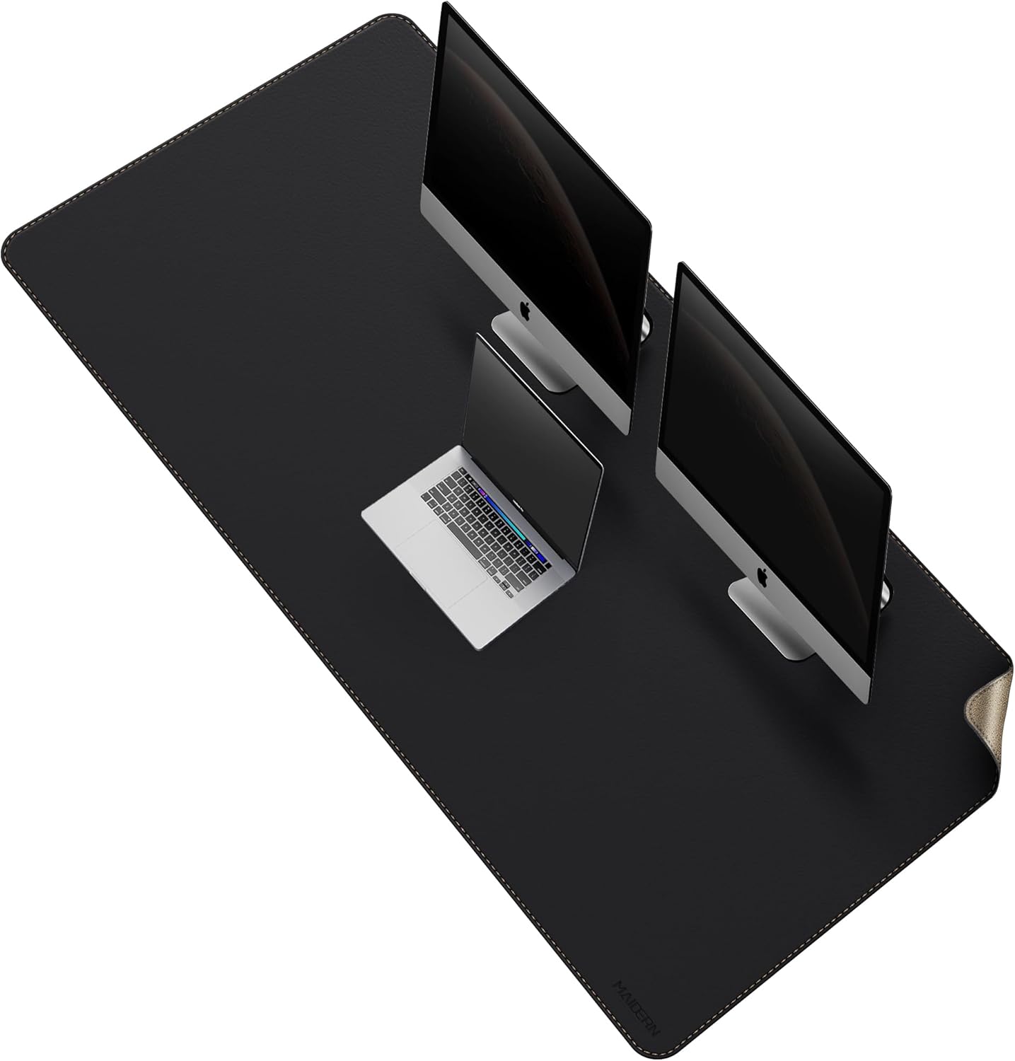 MAIDERN 59x27.5 Leather Desk Mat XL for Gaming and Office Use