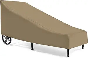 Waterproof Chaise Lounge Cover for Outdoor Furniture Protection