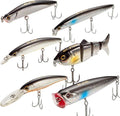 Dr.Fish Saltwater Fishing Lures Kit 5 in Surf Jerkbait Popper