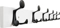 39-In Wood Coat Rack Wall Mount with 6 Triple Hooks - Sturdy Family