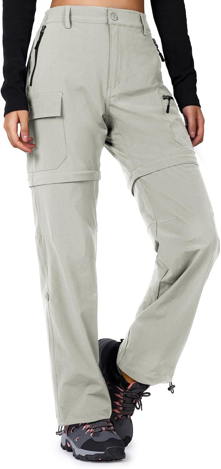 Cycorld Women's Convertible Quick-Dry Hiking Pants for Outdoor Fun