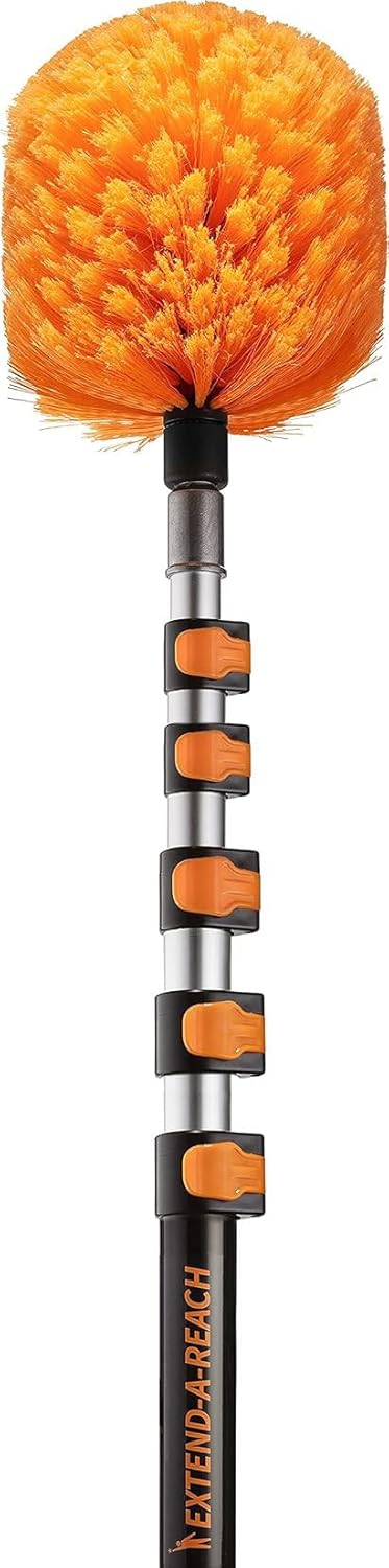 5-25 ft Cobweb Duster with Extension Pole for High Reach