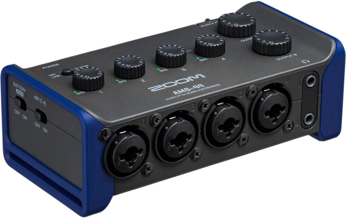 Zoom AMS-44 USB Audio Interface for Professional Recording