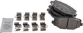 TRQ Rear Brake Pads Ceramic Compatible with Select Minivans - Direct