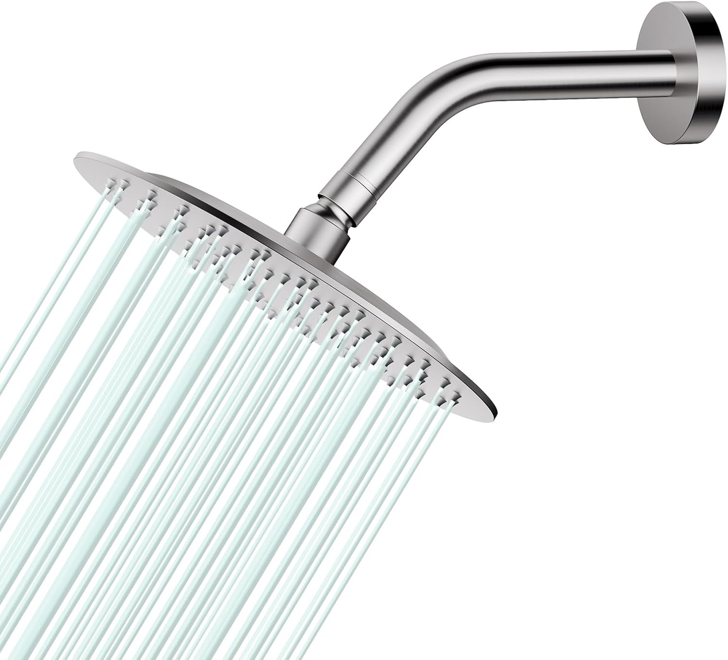 All Metal Rain Shower Head - Heavy Duty Stainless Steel Design