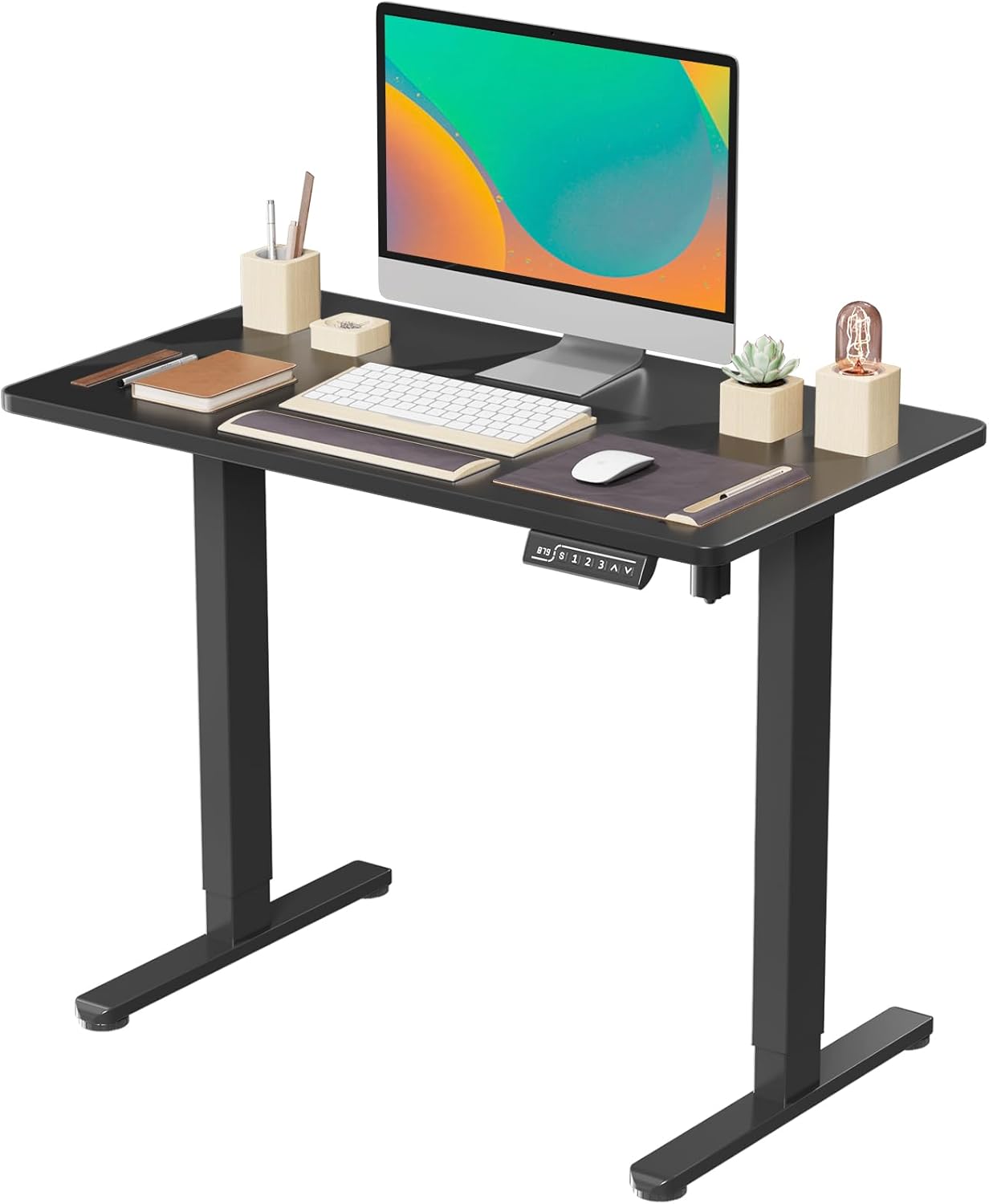 JOY worker Small Electric Standing Desk for Home Office Use