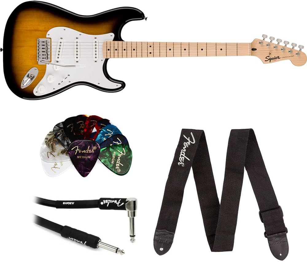 Fender Bundle: Sonic Stratocaster + Gear for Rockin' Performances