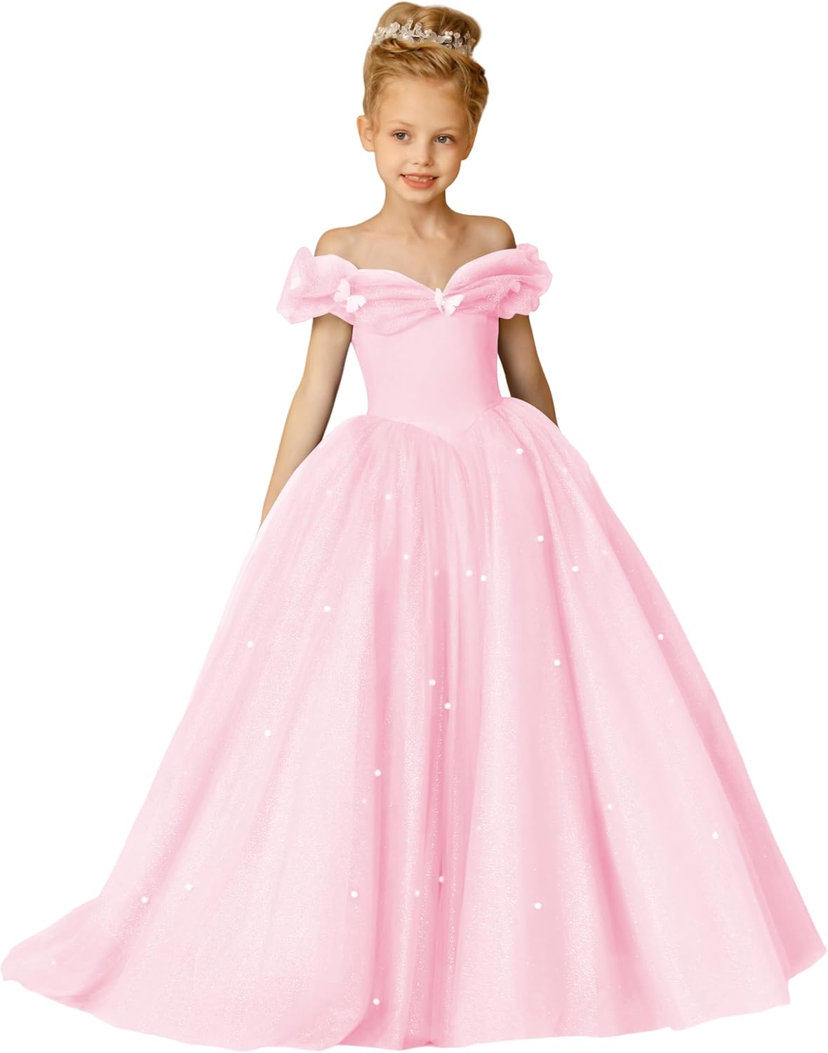 Elegant Off Shoulder Flower Girl Dresses for Special Occasions