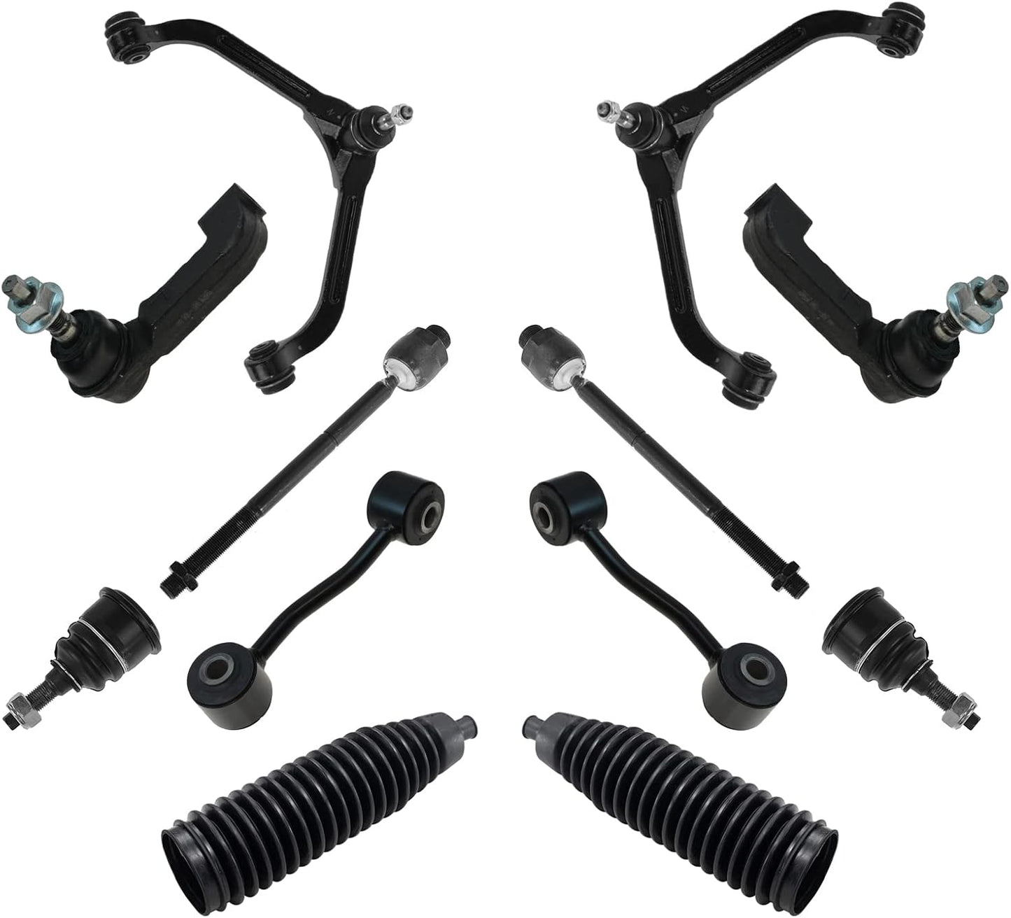 TRQ Front Steering & Suspension Kit for 2002-2004 Jeep Liberty