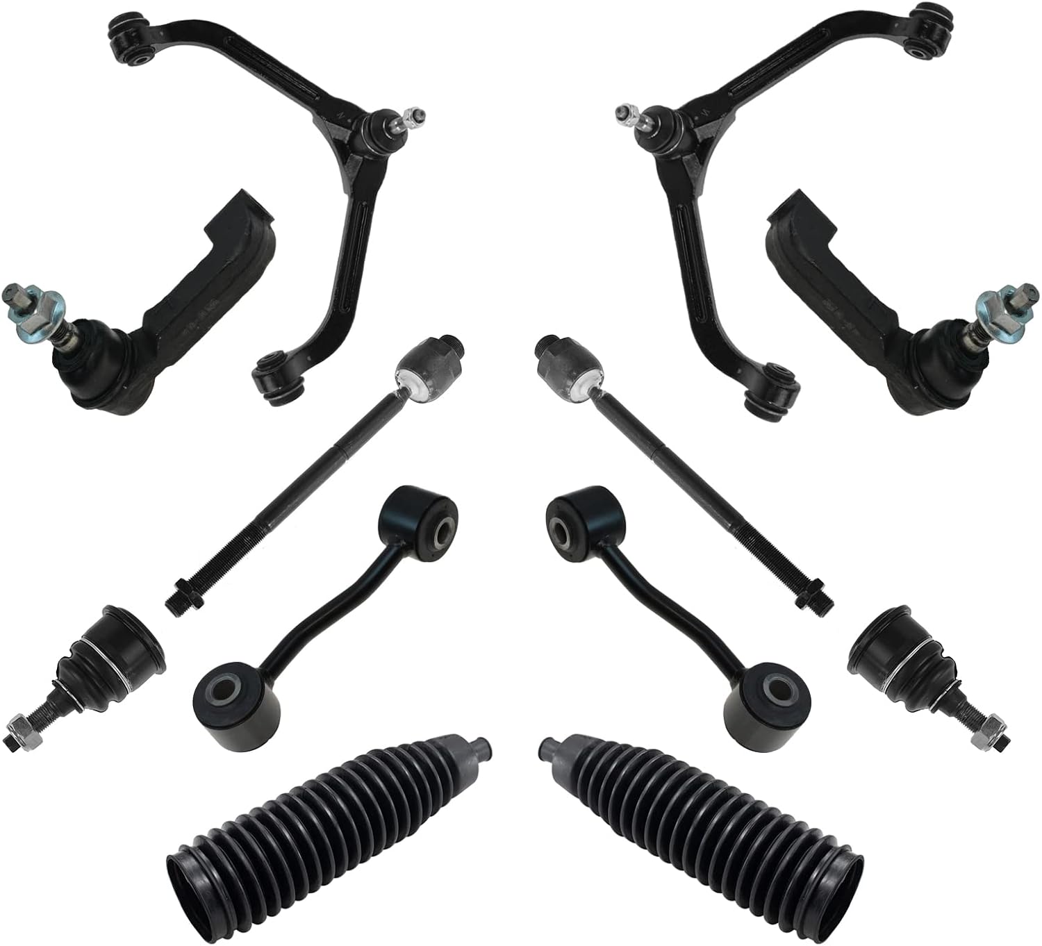 TRQ Front Steering & Suspension Kit for 2002-2004 Jeep Liberty