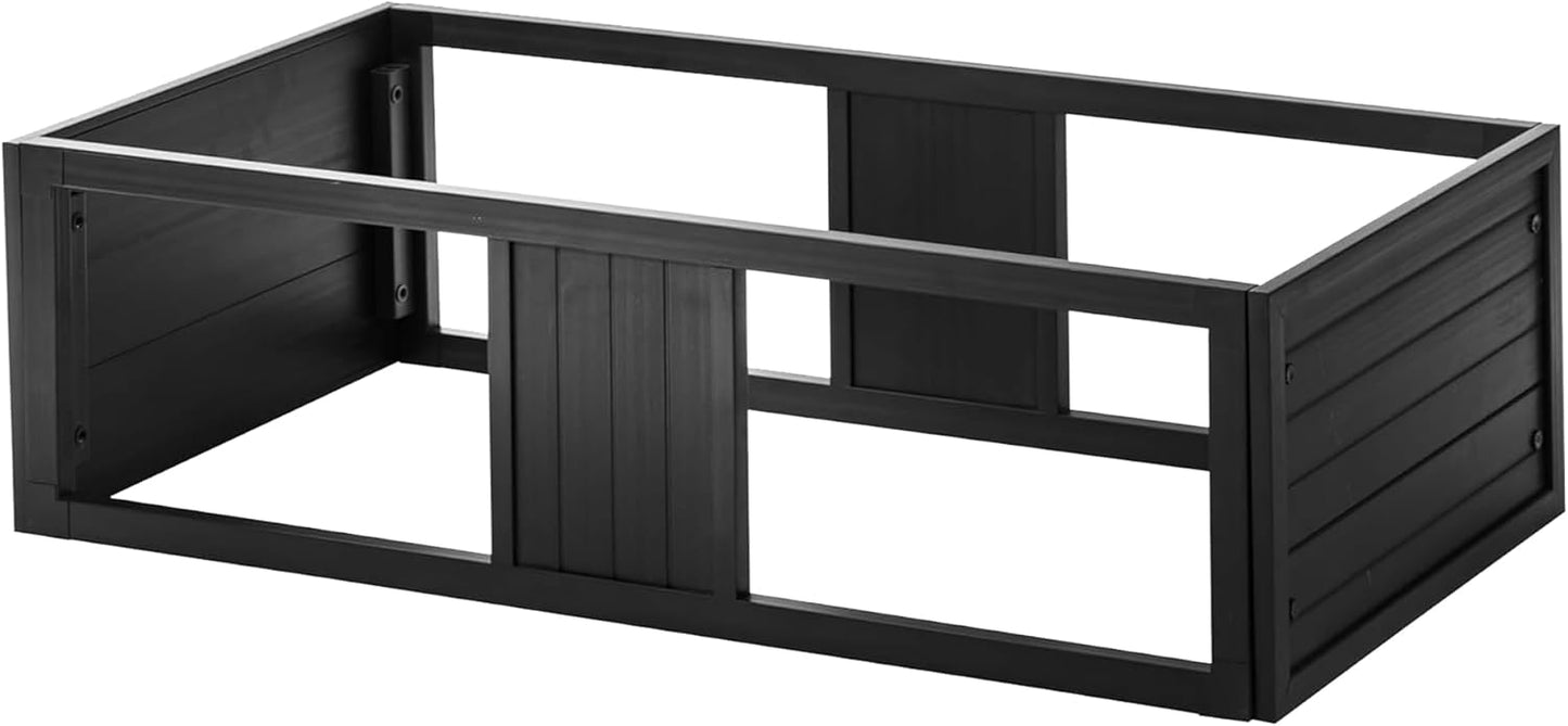 ECOFLEX Large Black Mojave Stacker for Reptile Habitats