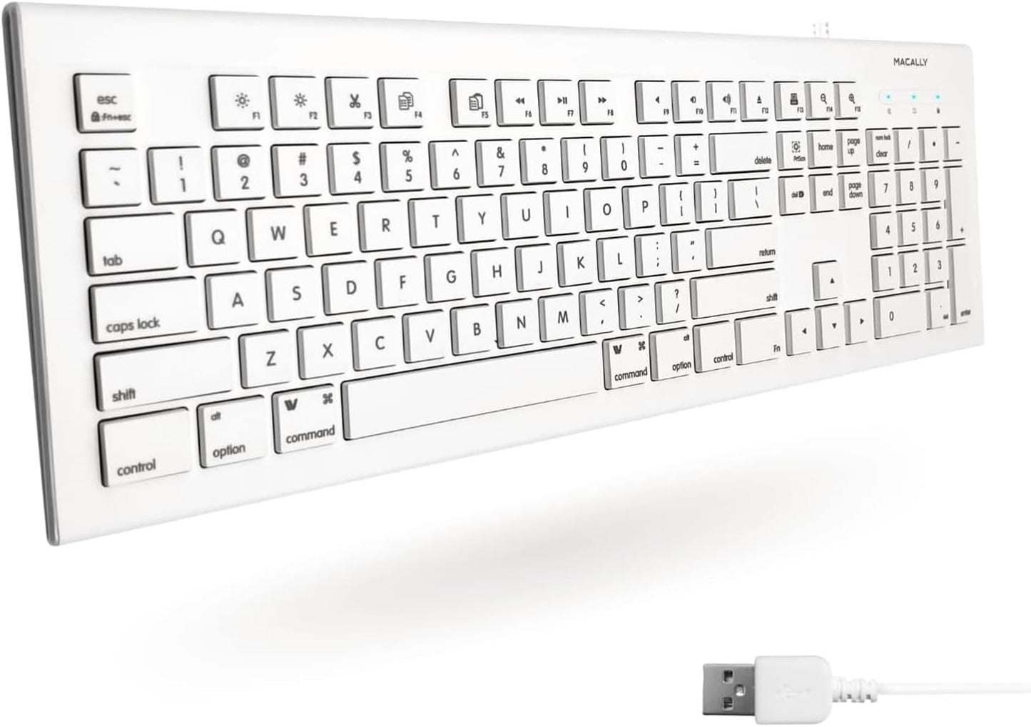 Macally Wired Keyboard - Easy Mac Control