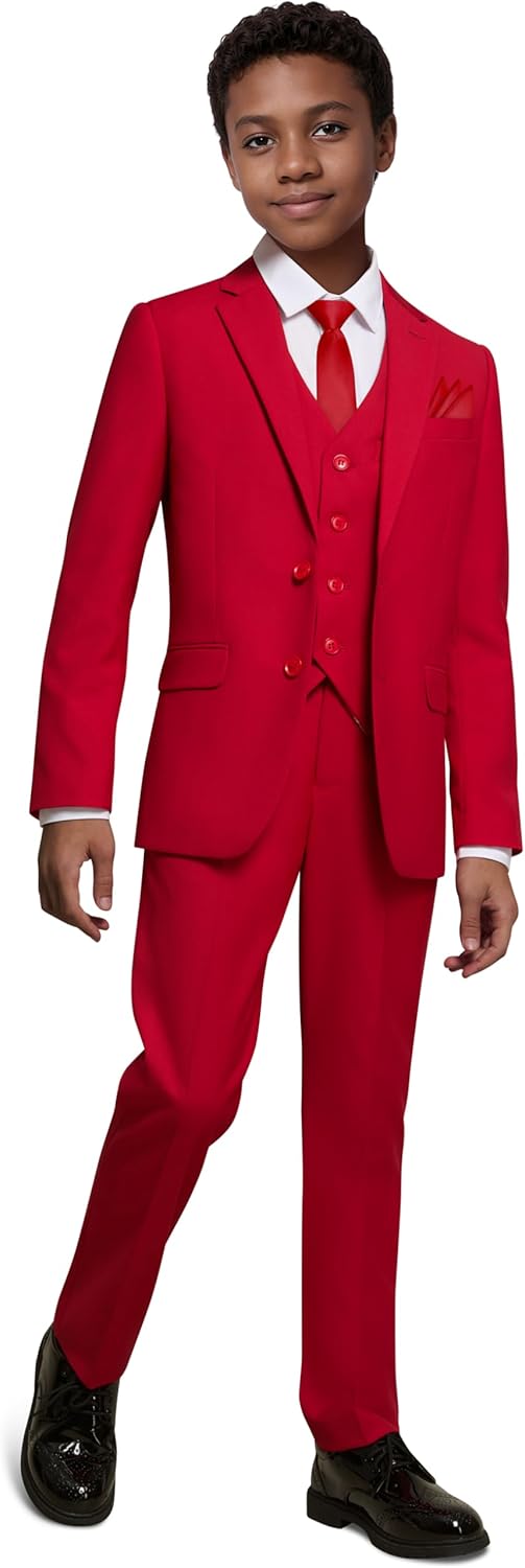 Boys Slim Fit Suits Set for Dresswear and Wedding Outfits