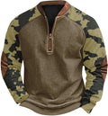 Camo Quarter Zip Hoodie - Big & Tall, Workout Ready