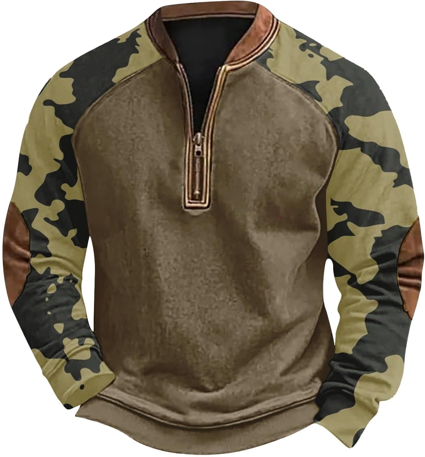 Camo Quarter Zip Hoodie - Big & Tall, Workout Ready