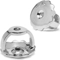 Everyday Elegance Solid 14K White Gold Screw Back Replacement - Secure