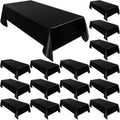 Black Rectangle Tablecloth Set 58 x 102 in - Bulk 18 Pack