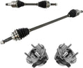 TRQ Front Driver & Passenger Drivetrain Kit CV Axles & Hubs - Direct