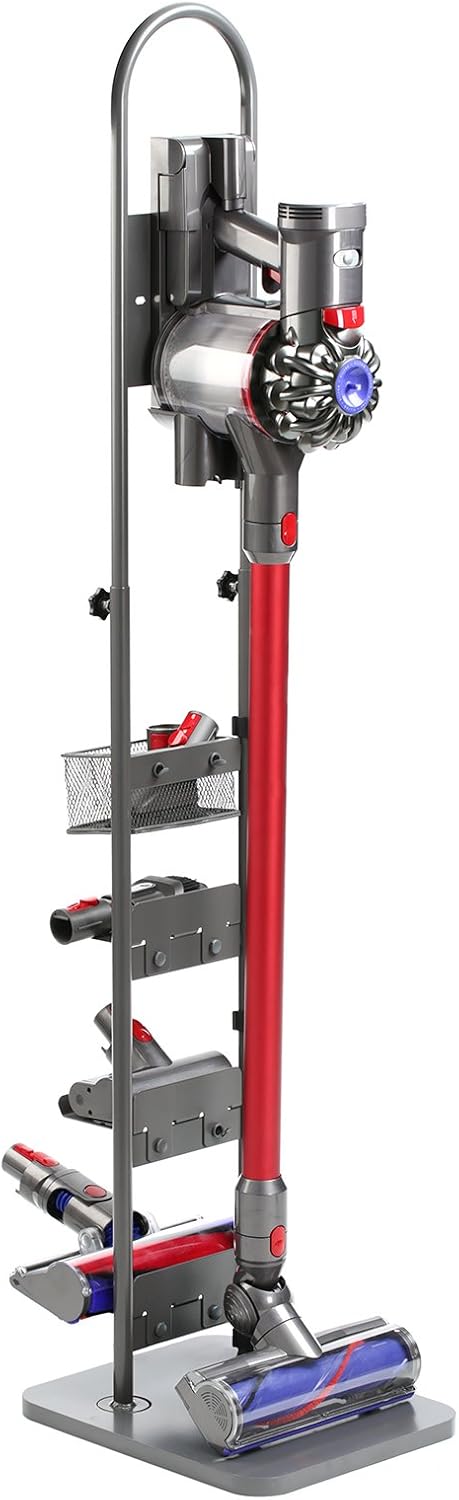 Qualtex Floor Stand for Dyson & Shark Handheld Vacs, Grey