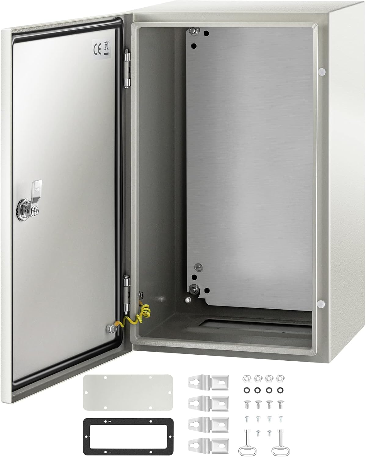 VEVOR NEMA Steel Enclosure, 20 x 12 x 10ft' IP66 Waterproof Box
