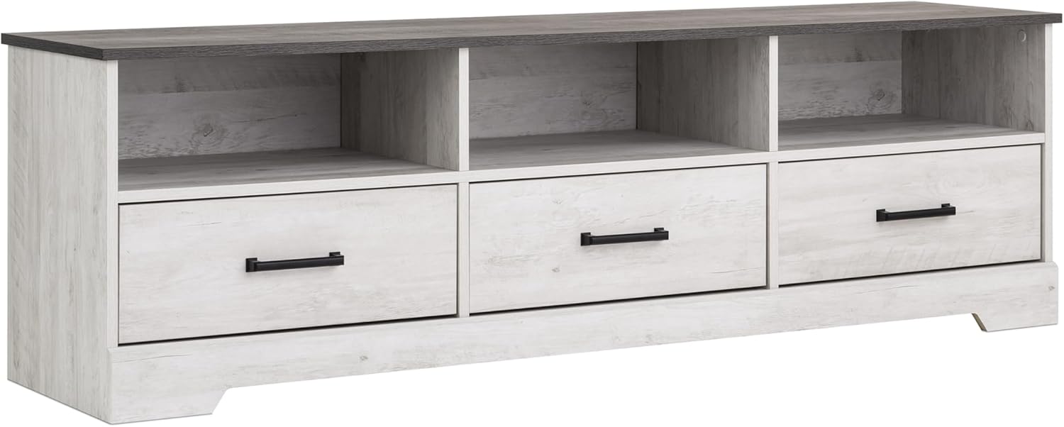 Prepac Rustic Ridge TV Stand - Spacious Storage & Sleek Design