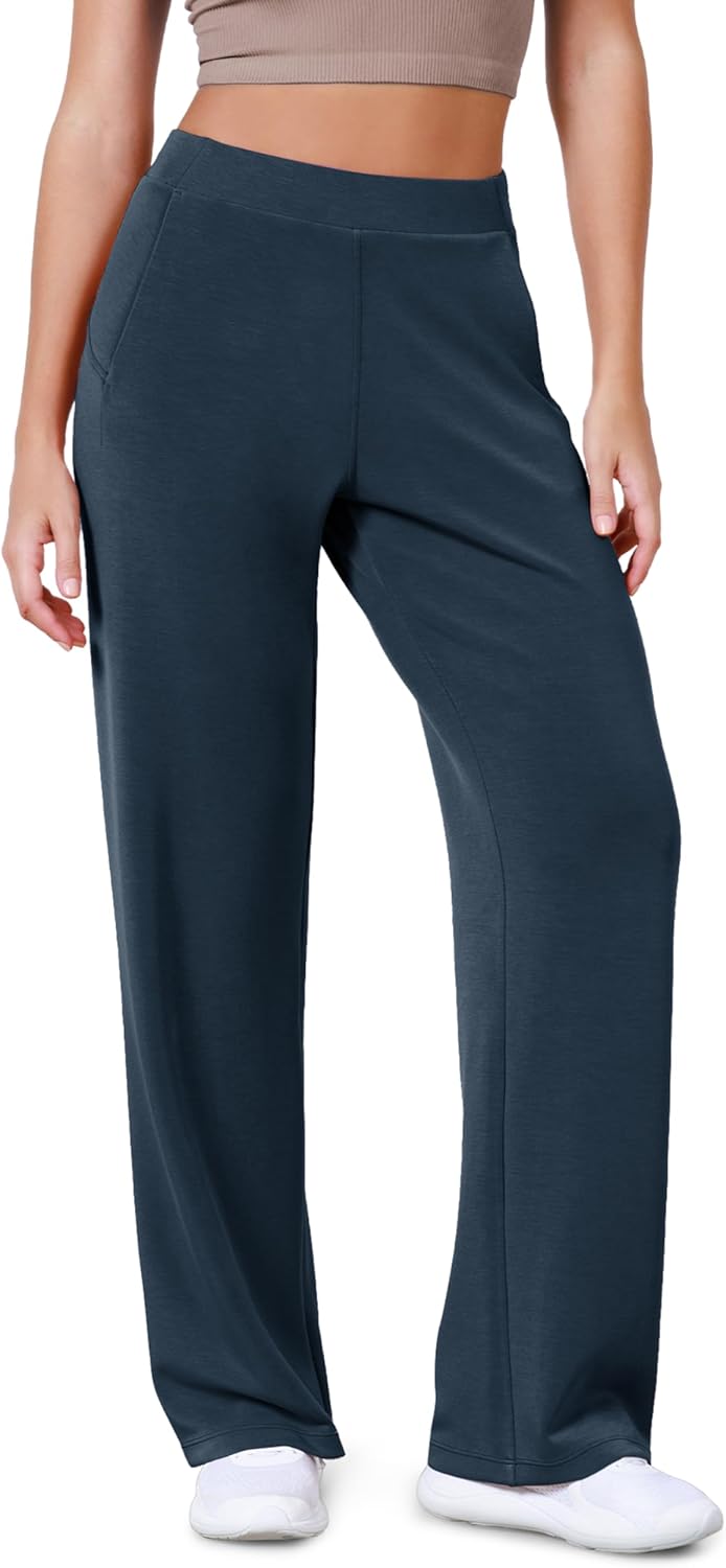 ODODOS Women's Modal Soft Wide Leg Pants for Casual Comfort