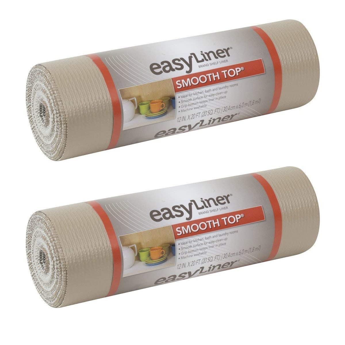 Duck Brand Smooth Top EasyLiner Shelf Liner for Organizing