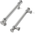5in (128mm) Brushed Satin Nickel Cabinet Pulls 10 Pack - Solid Heavy
