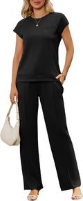 Lounge Sets for Women 2 Piece Outfits - Ultra-Soft Wide Leg Set