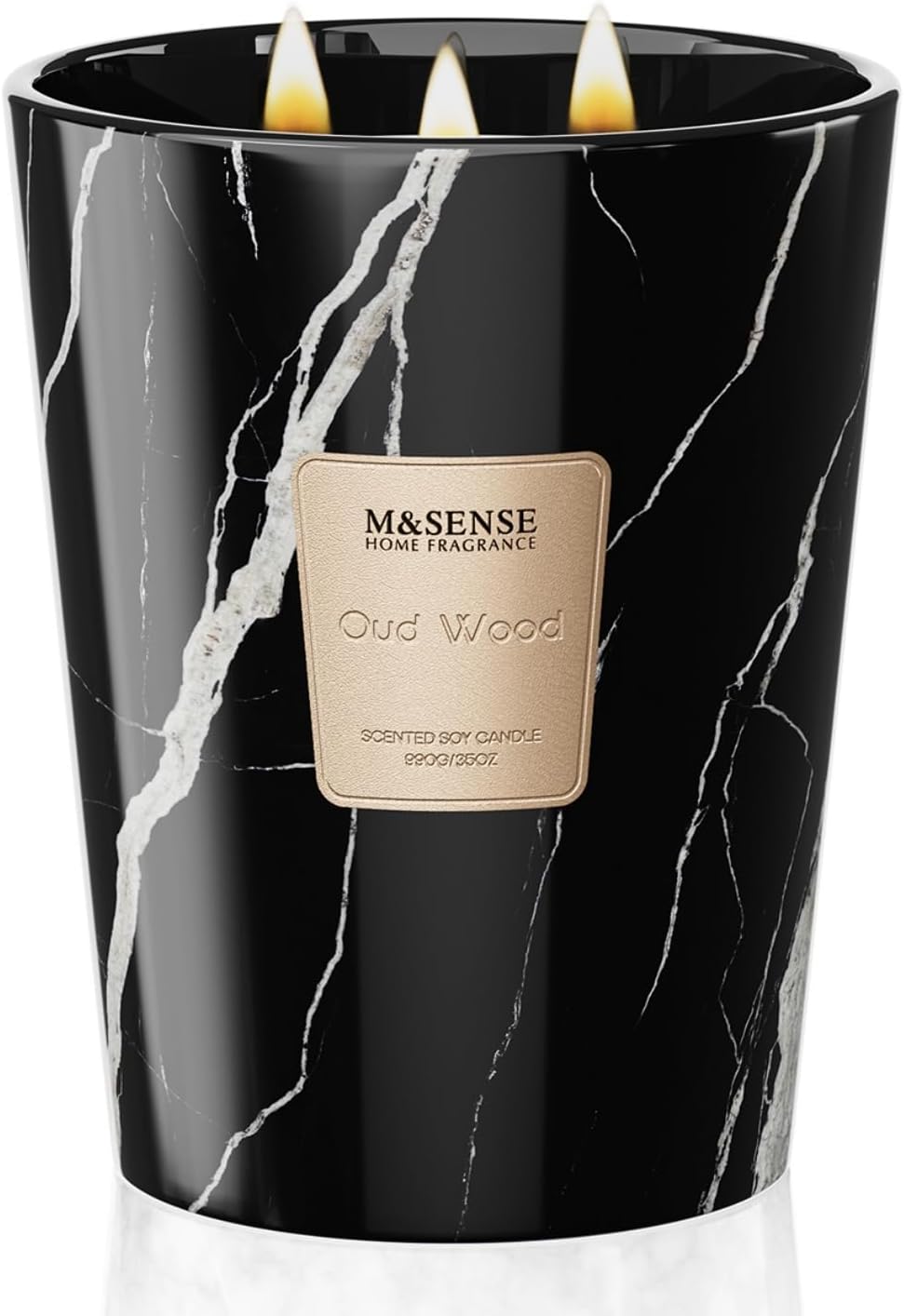 M&SENSE OudWood Scented Candles for Home Relaxation and Stress Relief