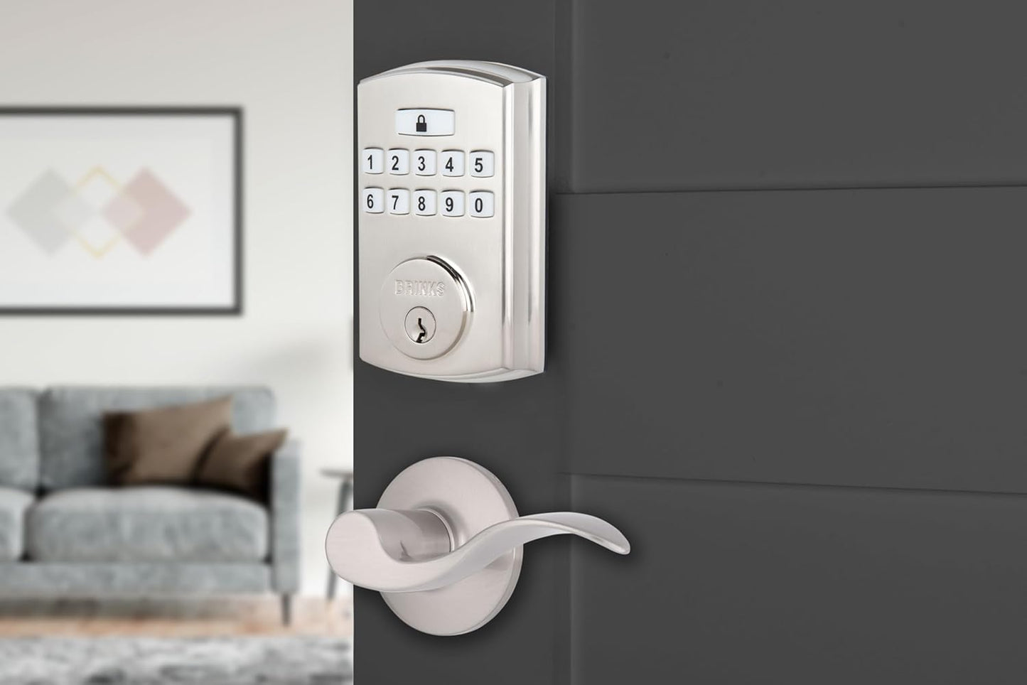 BRINKS Keyless Entry Door Deadbolt with High-Security Features