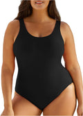 Eytino Plus Size Swimsuit for Women with Tummy Control Design
