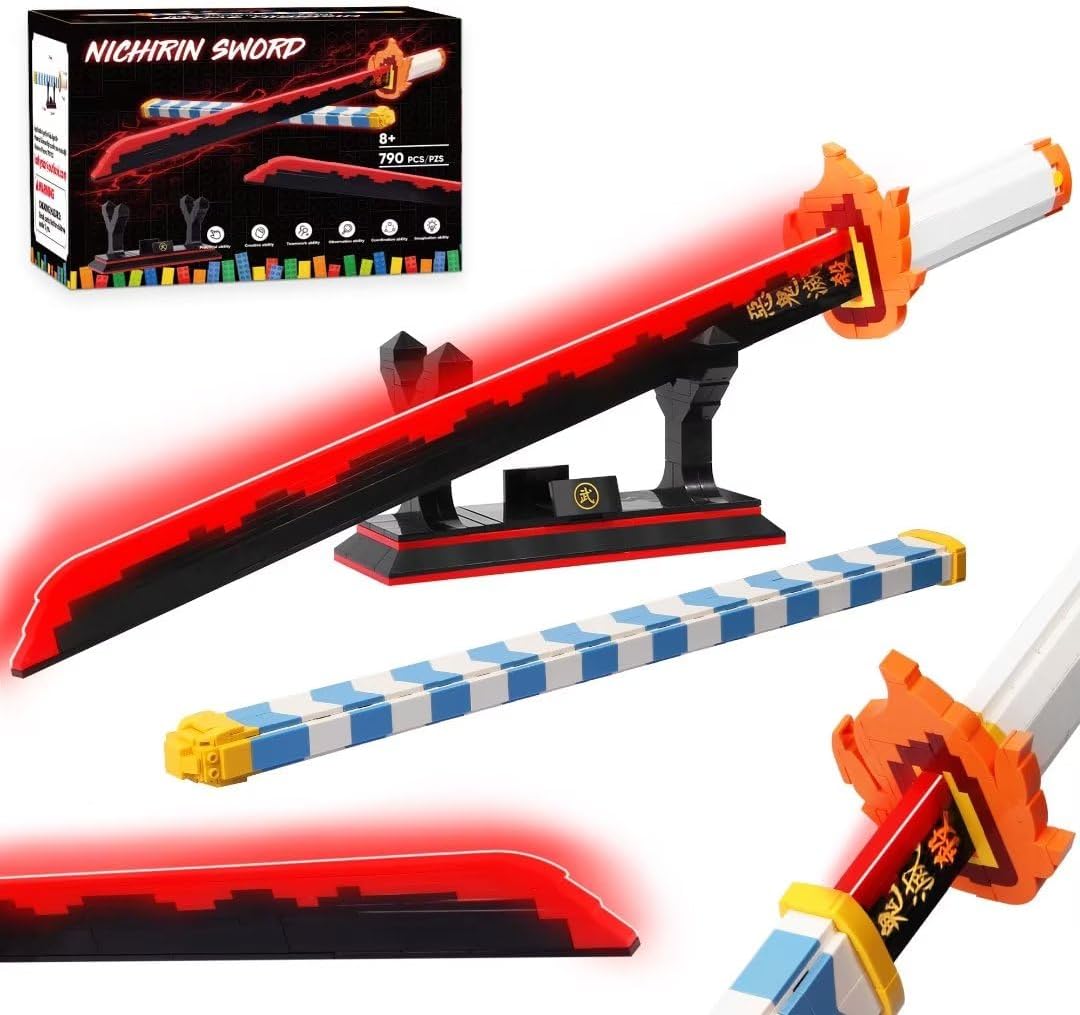 Rengoku Kyoujurou Sword Building Set with Scabbard and Stand