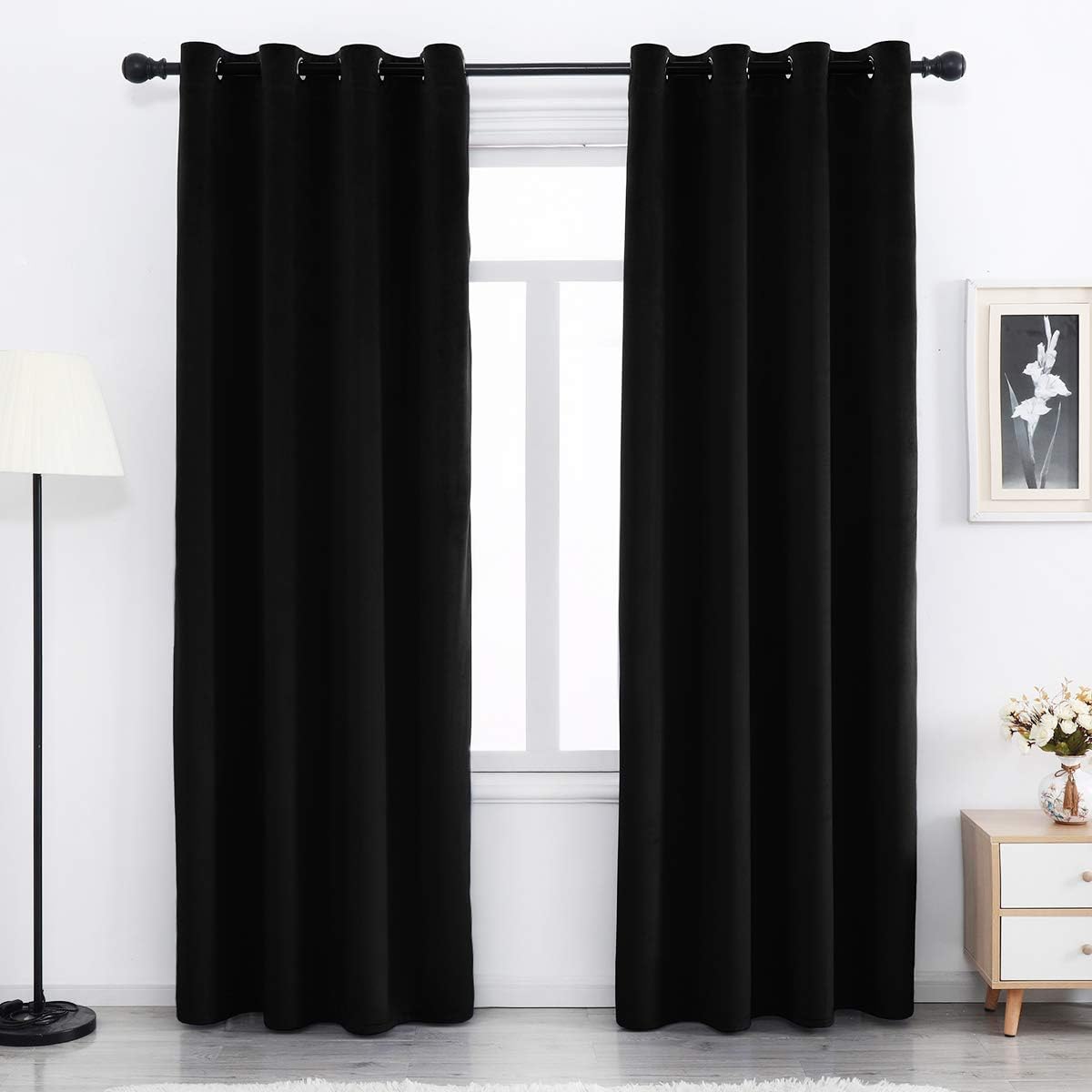 Blackout Velvet Curtains: SPXTEX 96 Long - 2 Panels