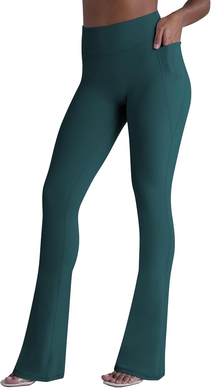 Sunzel No Front Seam Flare Leggings with Hidden Butt Lifting