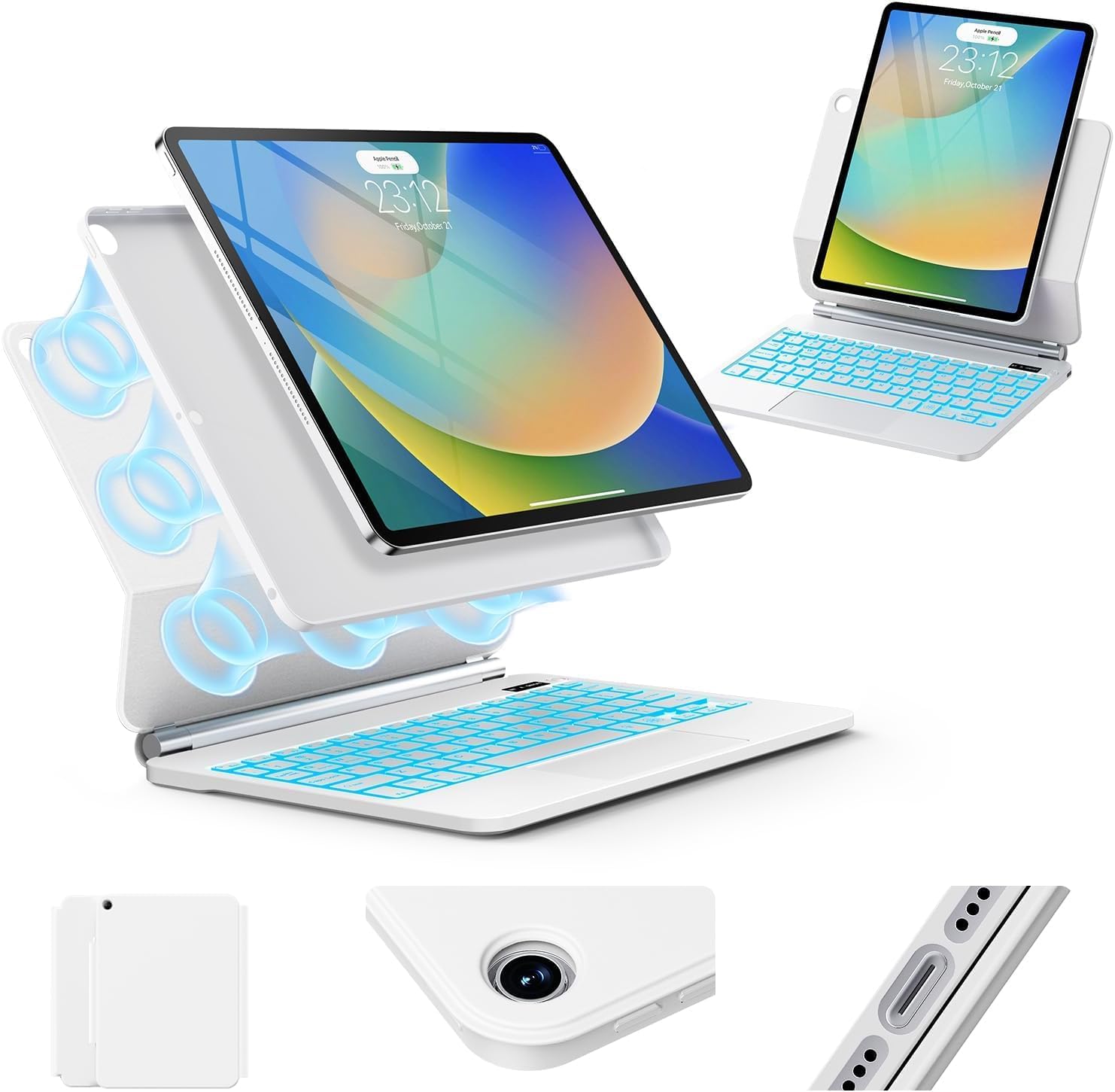 iPad 9th Generation Case with Keyboard - Magic Style Design