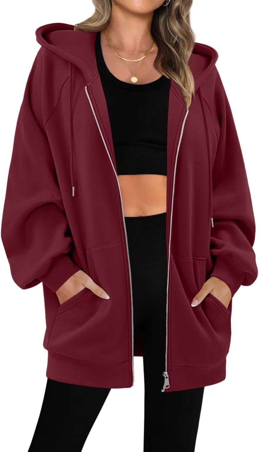 StunShow Women's Zip Up Hoodies for Casual Fall Fashion