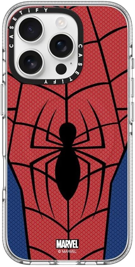 CASETiFY Clear iPhone 16 Pro Case with Spider-Man Design